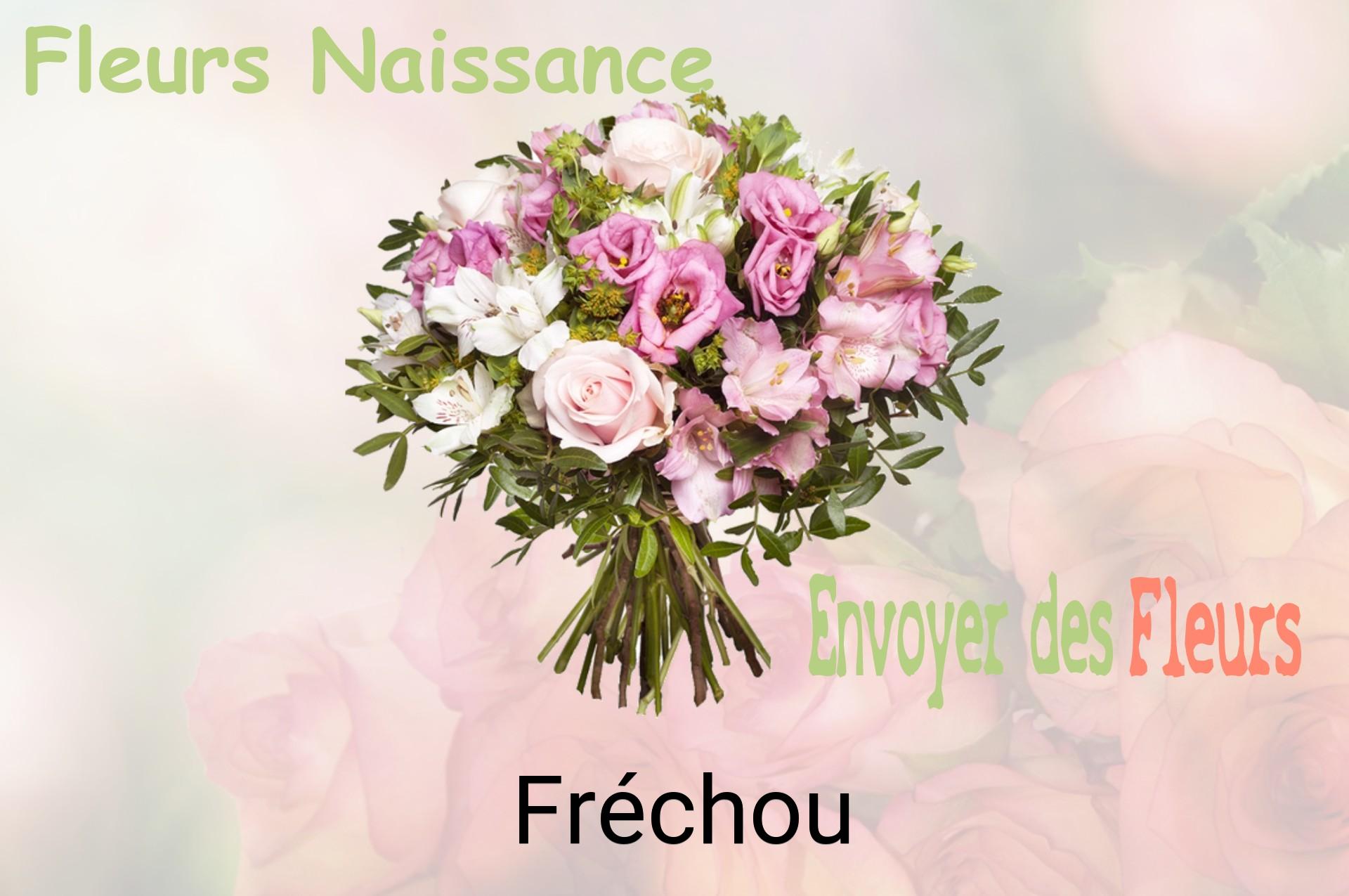 Bouquet de fleurs de naissance livré à Fréchou